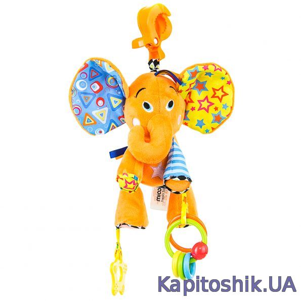 Вибрирующая игрушка-подвеска Mioobaby “Веселый слоник” 1