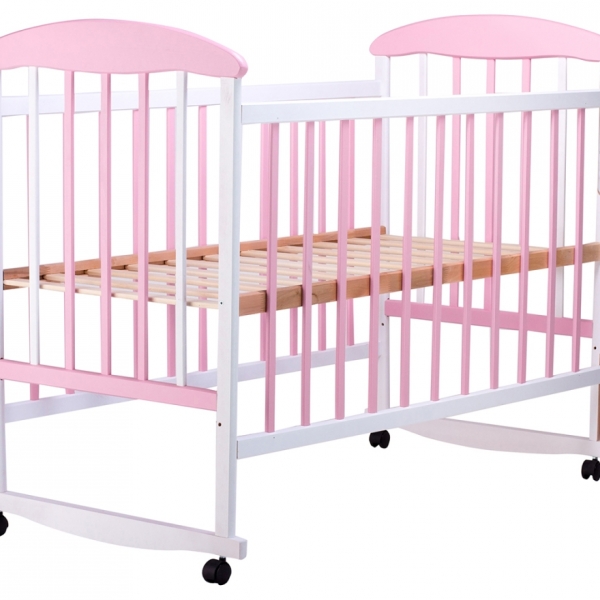 Кроватка ТМ Наталка, ольха ( розовая, голубая) 4