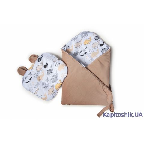 Набор конверт - плед и подушка Twins Bear