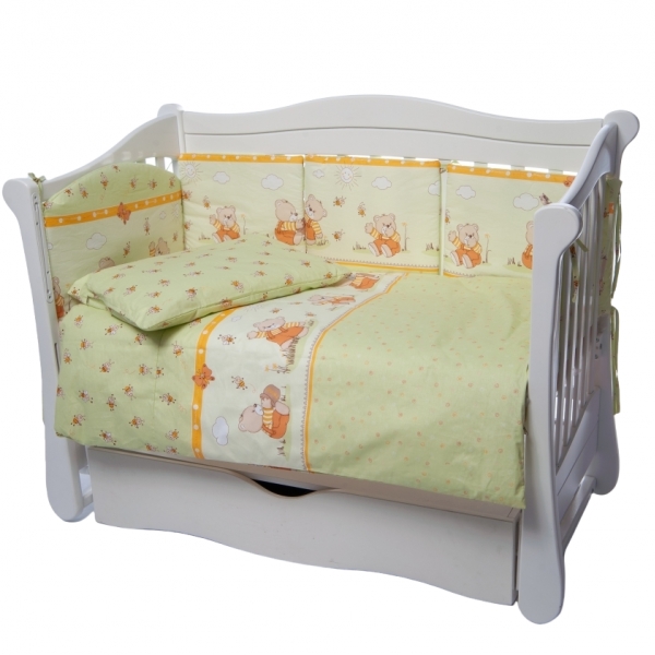 Детская постель Twins Comfort 4 элемента бампер подушки 2