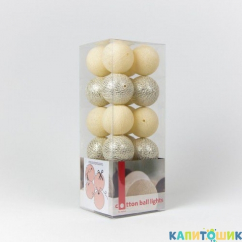 Гирлянда - ночник Cottonballlight 20 шариков в коробке 2