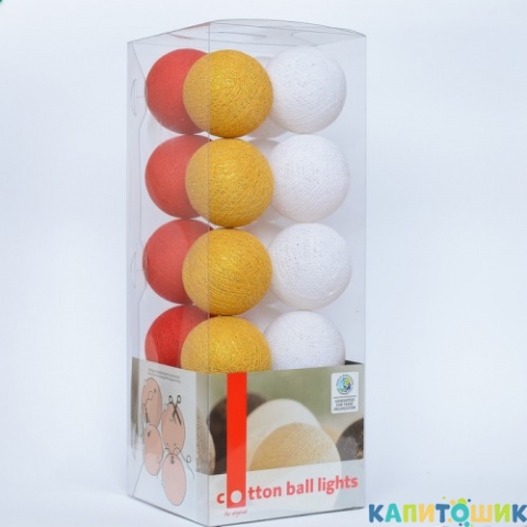 Гирлянда - ночник Cottonballlight 20 шариков в коробке 3