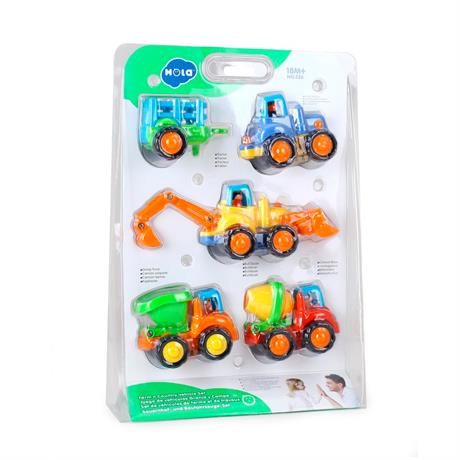 Набор игрушечных машинок Hola Toys Фермерская техника, 4 шт. (326) 3