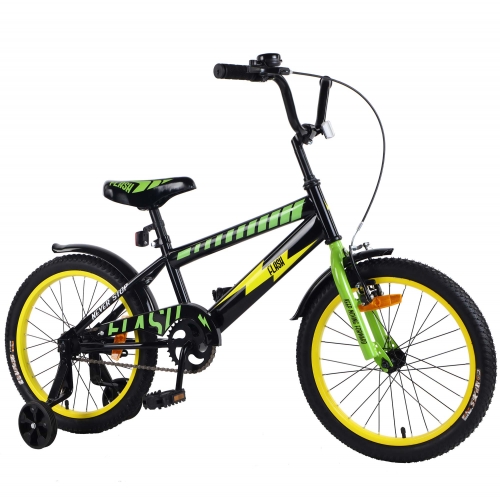 Велосипед детский Tilly FLASH T-21848 18 дюймов двухколесный (звонок, катафоты)